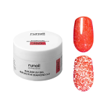 9963 RuNail Моделирующий УФ-гель светоотражающий BUILDER UV GEL REFLECTIVE DIAMOND 3.0, 15 гр.
