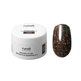 9967 RuNail Моделирующий УФ-гель светоотражающий BUILDER UV GEL REFLECTIVE DIAMOND 3.0, 15 гр.