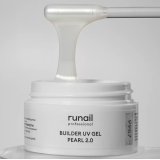 9957 RuNail Моделирующий УФ-гель с жемчужным эффектом, 15 гр.