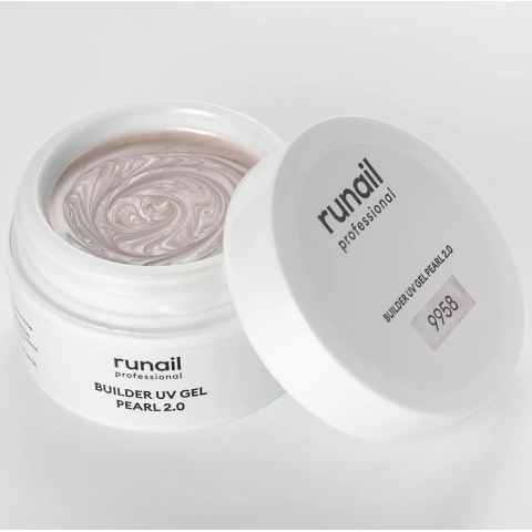 9958 RuNail Моделирующий УФ-гель с жемчужным эффектом, 15 гр.