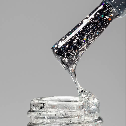 9908 RuNail Топ глянцевый Coat Effect Silver Potal, 9 мл.