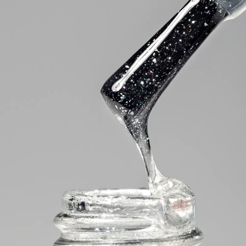 9911 RuNail Топ глянцевый Coat Effect Silver Shine, 9 мл.