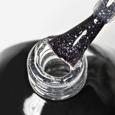 9911 RuNail Топ глянцевый Coat Effect Silver Shine, 9 мл.