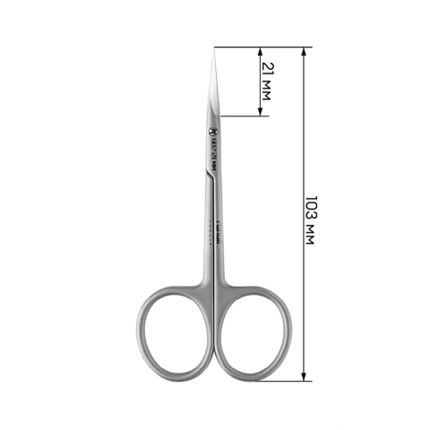 602/21 RuNail Ножницы для кутикулы матовые 103/21 мм