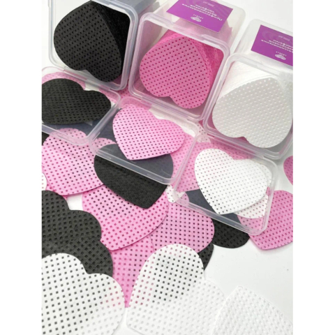 Lovely Салфетки безворсовые черные 200 шт., сердечко