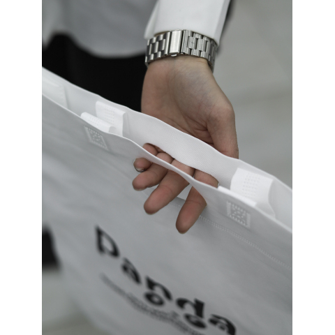 Сумка для покупок Панда белая