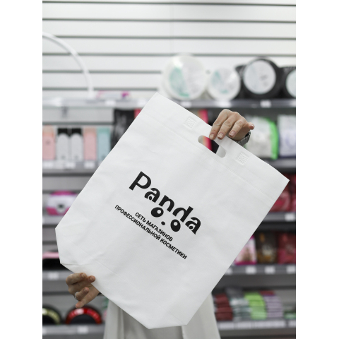 Сумка для покупок Панда белая