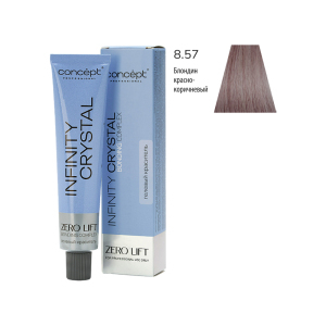 КОНЦЕПТ INFINITY CRYSTAL 8.57 Гелевый краситель, блондин красно-коричневый, 60 мл.