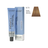 КОНЦЕПТ INFINITY CRYSTAL 8.73 Гелевый краситель, блондин коричнево-золотистый, 60 мл.