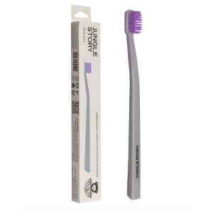Зубная щётка Биоразлагаемая матовая, серо-розовый