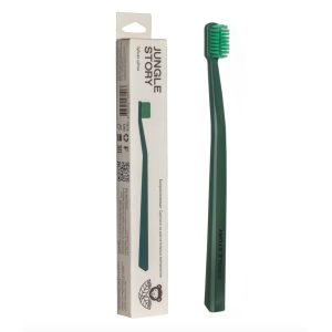 Зубная щётка Биоразлагаемая матовая, зелёная