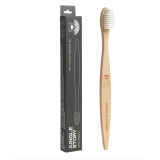 Зубная щётка Бамбуковая мягкие щетины, белая