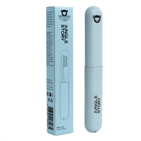 Футляр Биоразлагаемый для зубной щетки, Синий