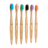Комплект Зубных щёток Бамбуковых, 6 шт.