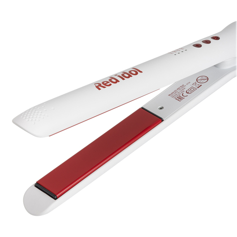 03-402 DEWAL Red Щипцы для выпрямления волос Idol 24*110 мм, терморегулятор, титаново-турмалиновое покрытие, NY