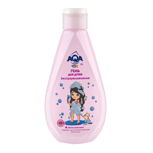 AQA baby KIDS Гель для душа для девочек Экстраувлажнение, 250 мл.