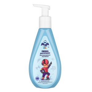 AQA baby KIDS Пенка для купания мальчиков Интенсивное питание, 250 мл.