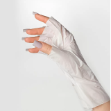 708 RuNail Маска-перчатки для кожи рук с овсяными пептидами, 1 пара