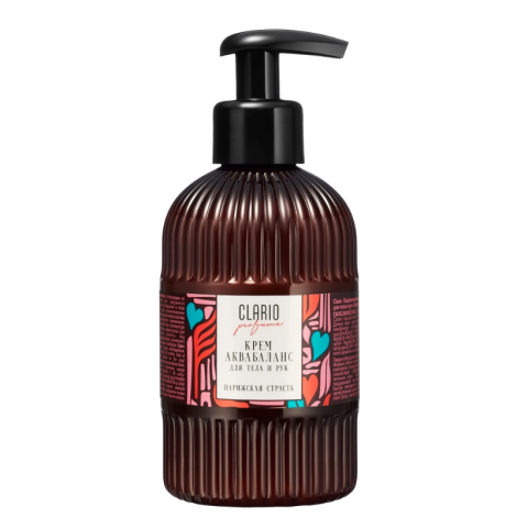 CLARIO Парфюмированный крем аквабаланс для рук и тела Парижская страсть, 270 мл.